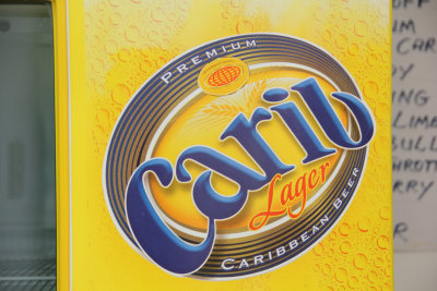 I snapped this photo of a Carib Lager sign at the lodge, since Carib is a Trinidad and Tobago beer.