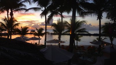 Gorgeous Tobago sunset at the Coco Reef Resort and Spa.