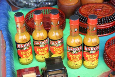 Banana ketchup is popular in St. Lucia.