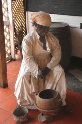 There were also mannequins depicting St. Lucians in olden time such as this woman laborer.
