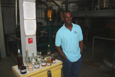 This man at St. Lucia Distillers explained how rum is made.