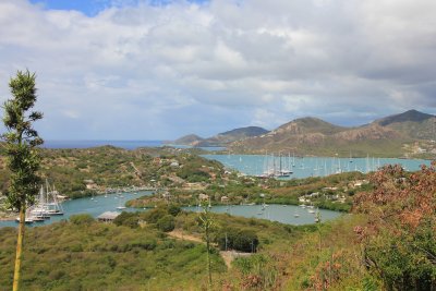 Dows Hill overlooks a gorgeous national park, the glistening Caribbean Sea and Nelsons Dockyard.