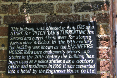Sign describing the history of the Engineers' Offices.