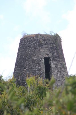 After leaving Nelson's Dockyard, we continued the Land Rover tour and passed a sugar cane silo from Antigua's rum making days.