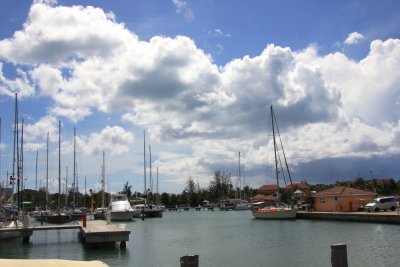 The beauty of the boats was accentuated by the clouds.