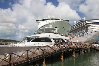 The next day, I went on this catamaran on the Excellence Catamaran Day-Cruise around the island of Antigua.