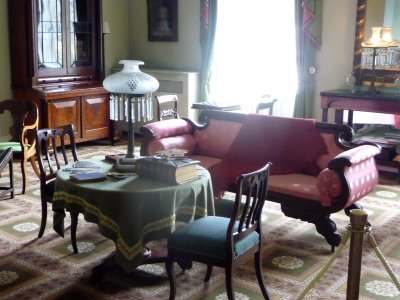 An upstairs sitting room on the second floor that was used frequently by the Bartow famiy.