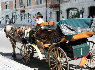 A buggy for hire near la Place d'Armes.