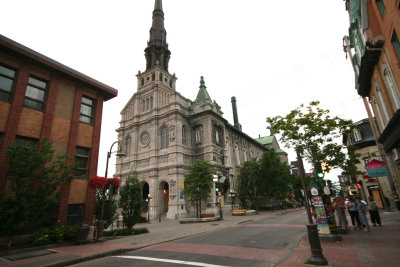 View of Saint-Jean-Baptiste Church from rue St. Jean.