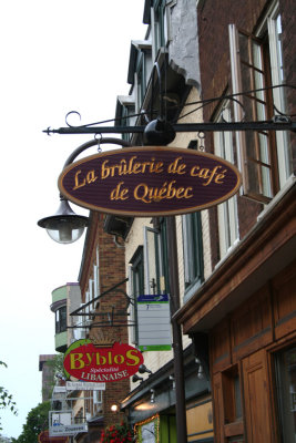 Another cafe sign on rue St. Jean.