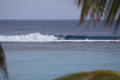 Surf breaking on reef, Moana Sands