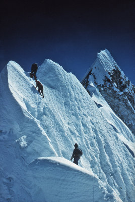 Climbing Yerupaja in Peru -  May/June 1968.