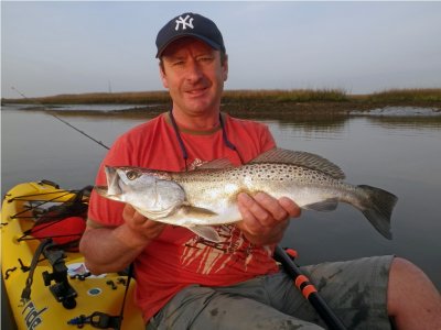 Brian form the Uk -England with a 21-1/2 Spotted Sea Trout