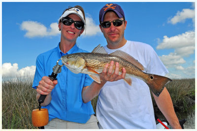 Courtney & Anthony B. from Jacksonville with there 1st Redfish