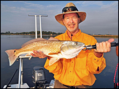 Mark from California with his 1st Redfish and NE Slam