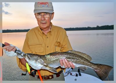 Bill from Jacksonville with a nice topwater  Rapala Skitter Walk Gator Trout