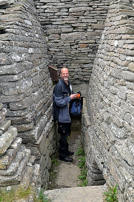 Dave in Quoyness chambered tomb.jpg