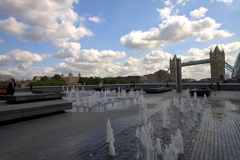 The Tower Bridge from the City Hall, London
