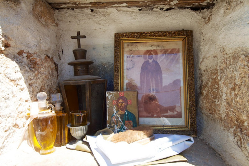Inside the monastery