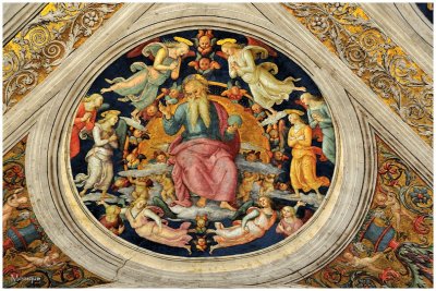 Padre in trono tra angeli e cherubini