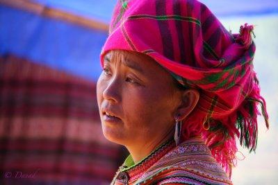 Flower Hmong. Bac Ha Market.