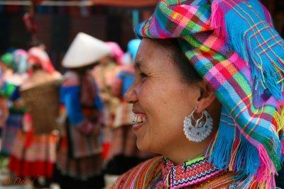 Flower Hmong. Bac Ha Market.