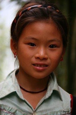 A School Girl on the Road to Pan Hou.