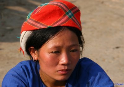 A Blue Hmong. Bao Lac Market.