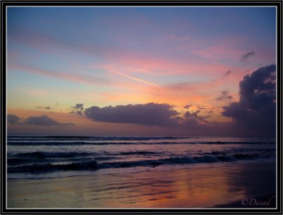 Dusk on Indian Ocean.