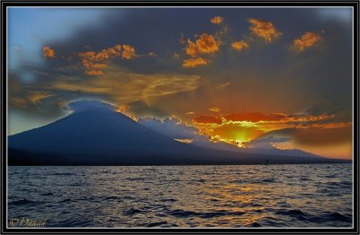 Sunset on the volcanoes.