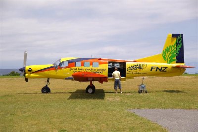 Sky Diving near Lake Taupo