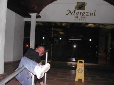 Inebriated at Hotel Mar Azul