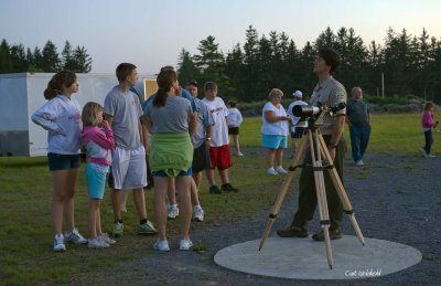 Park employee lectures audience