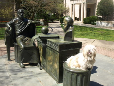 Two philosophers and a Lhasa at Hofstra University