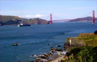 Approaching the Golden Gate Bridge
