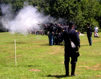 Civil War action on Governors Island