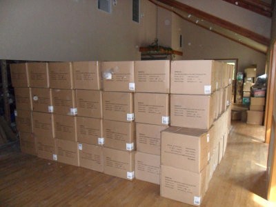 Replaced with boxes moved from Warehouse #1