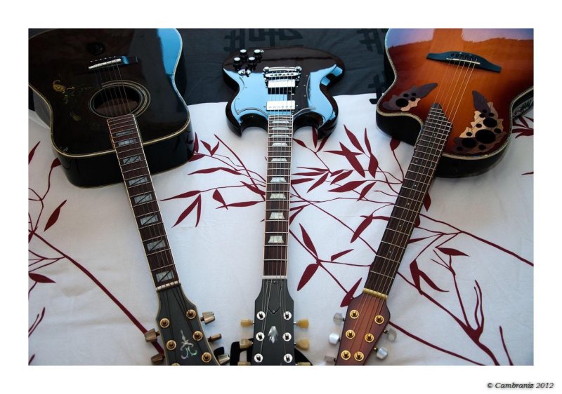My three guitars