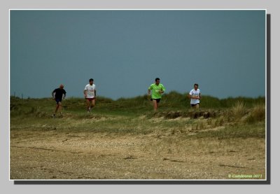 Jogging dans les dunes