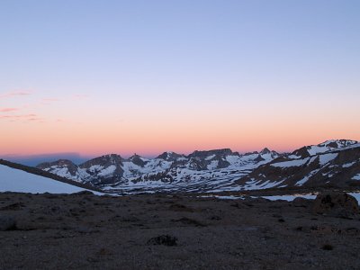 First light on the Great Western Divide
