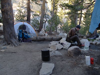 Camp at Third Lake (10,250ft; 3124m)