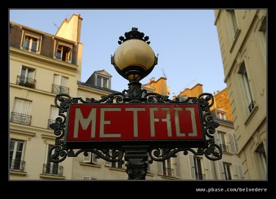 Metro Sign, Paris