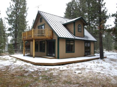 back and side of home