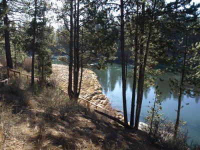 Winter river view
