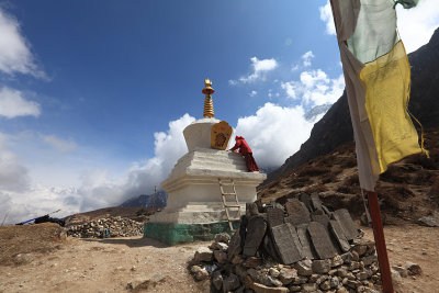 Stupa renovations