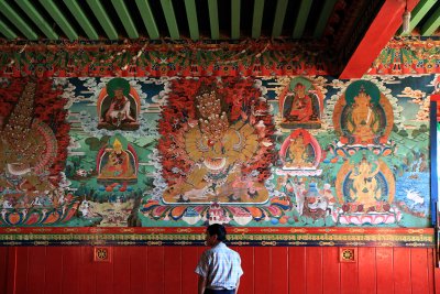 Mural inside Thuptenchholing Ghompa