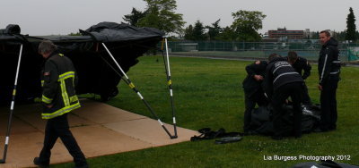 Vancouver Fire Department: Tent assembly