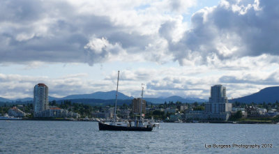 A view of Downtown Nanaimo, from Protection Island