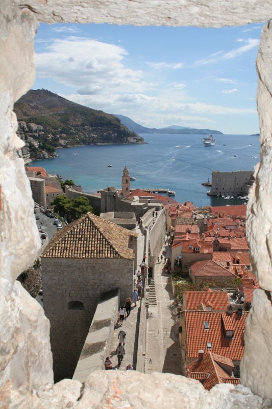 Croatia, Dubrovnik. Walking the city walls