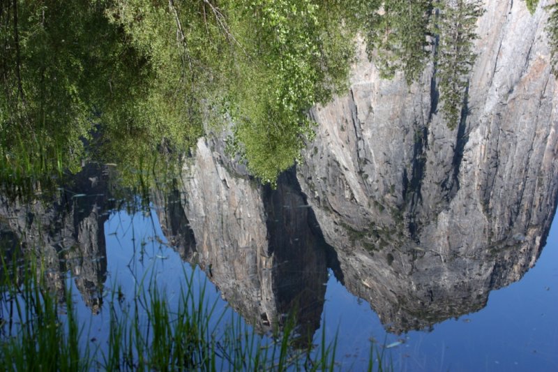 Yosemite. Cathedral Rocks Reflections